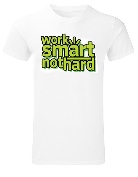 Majice sa stampom natpisom slikom/Za decka/work smart.jpg
